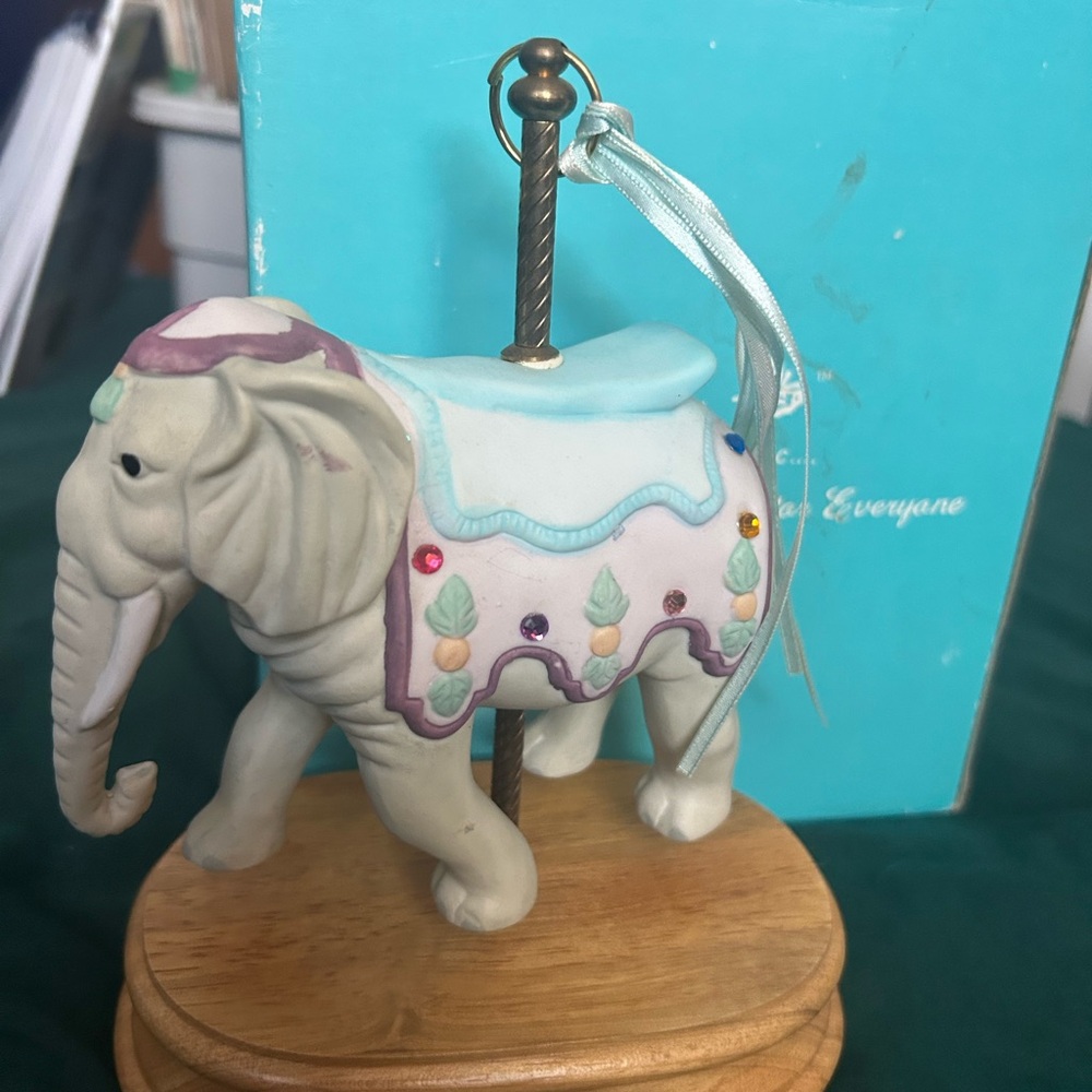 Decorative Elephant Carousel Figurine